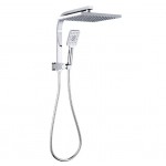 Sando Chrome Square Half Rail Shower Set Sando Chrome Square Half Rail Shower Set